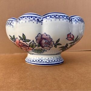 AAA Imports Decoware Fine Pottery Pedestal Planter Blue,Floral Design Apopka FL